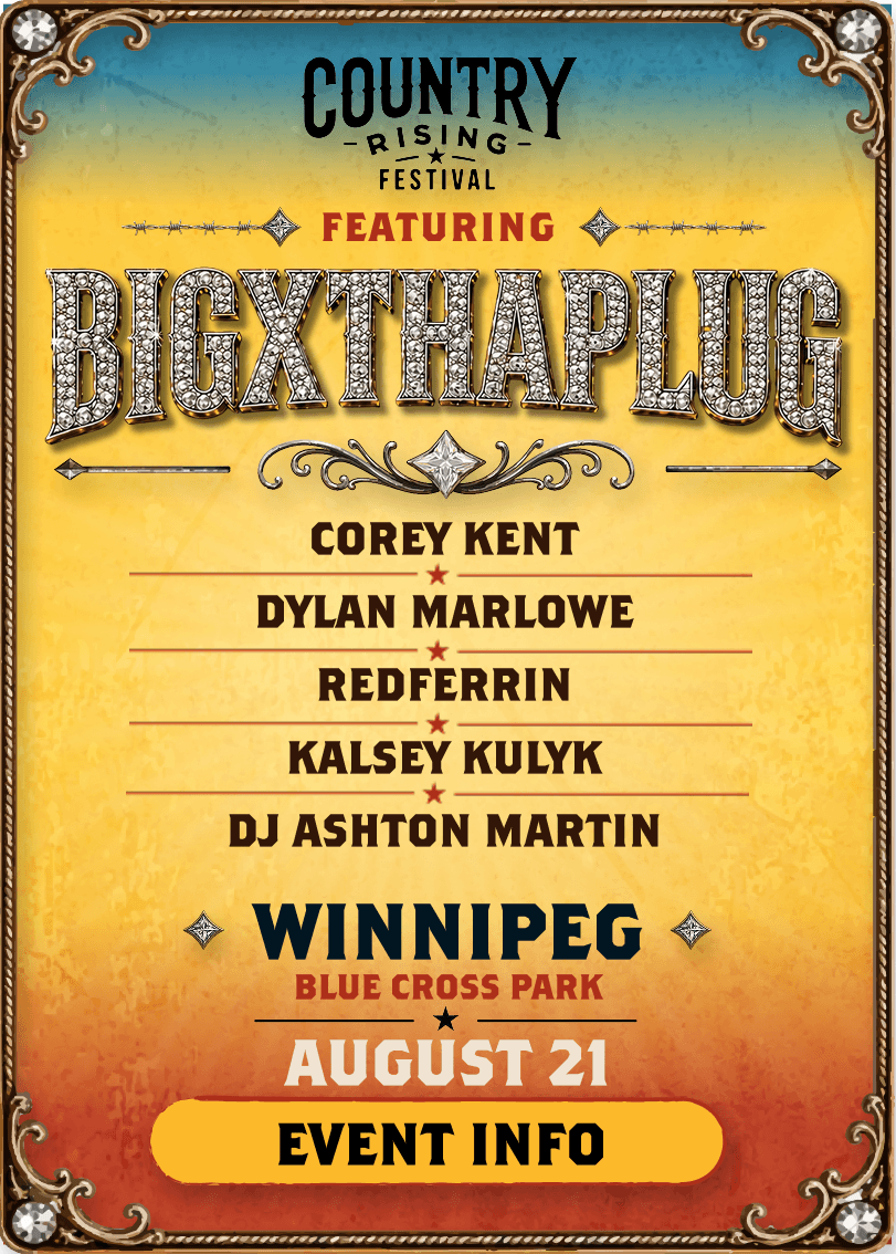 COUNTRY RISING FESTIVAL WINNIPEG LINEUP V3